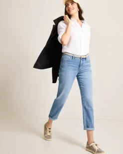 Indigo Palms™ Mid-Rise Slim Boyfriend Jeans