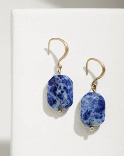 Indigo Shore Semi-Precious Stone Drop Earrings