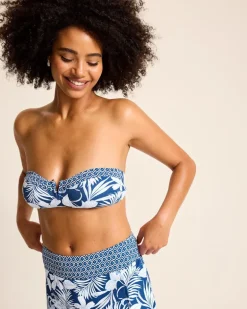 Island Cays Blooms Bandeau Bikini Top