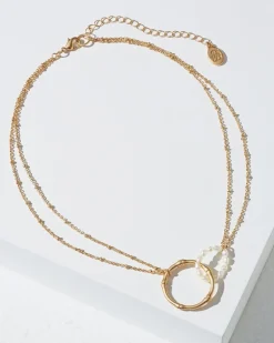 Island Essence Double Loop Bamboo Necklace