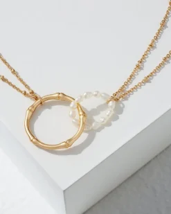 Island Essence Double Loop Bamboo Necklace