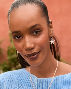 Island Essence Rose Gold Starfish Drop Earrings