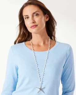 Island Essence Rose Gold Starfish Pendant Necklace