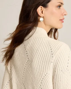 Island Luna Chenille Shell Stitch Cardigan