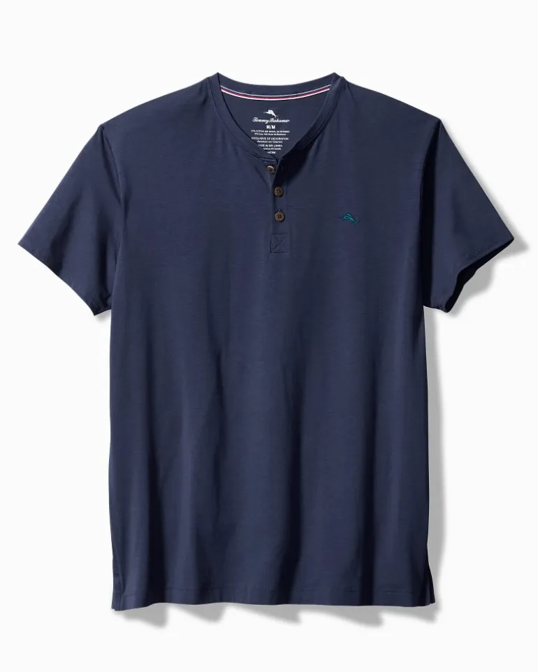 Jersey Short-Sleeve Henley
