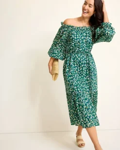 Jeweled Jaguar Midi Dress