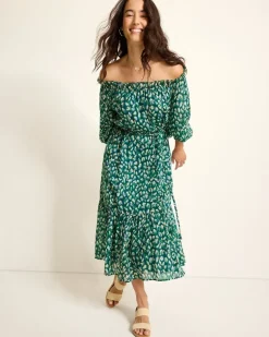 Jeweled Jaguar Midi Dress