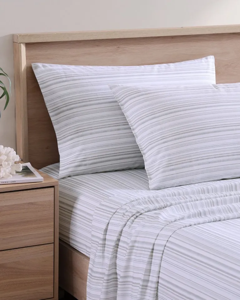 Kahanu Stripe 4-Piece Queen Sheet Set