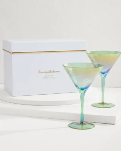 Luster Martini Glasses — Set of 2