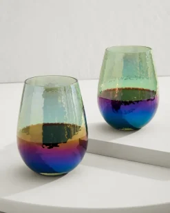 Luster Stemless Wine Glasses — Set of 2