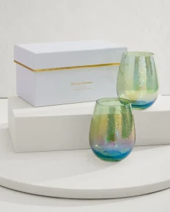 Luster Stemless Wine Glasses — Set of 2