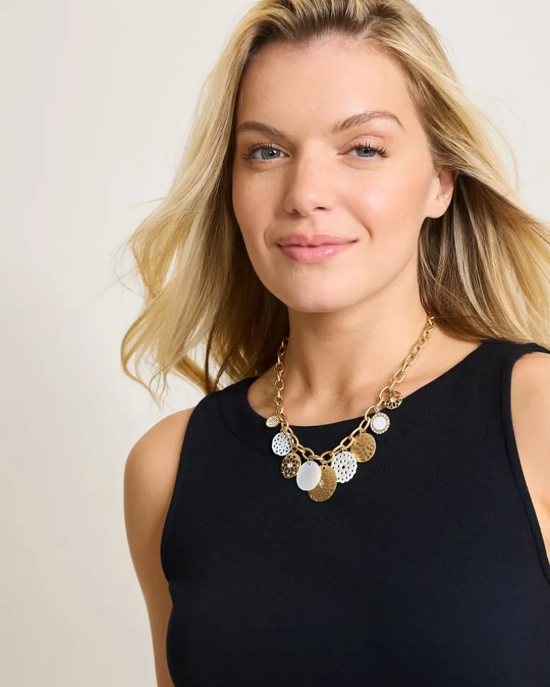 Madeira Mother of Pearl Statement Necklace