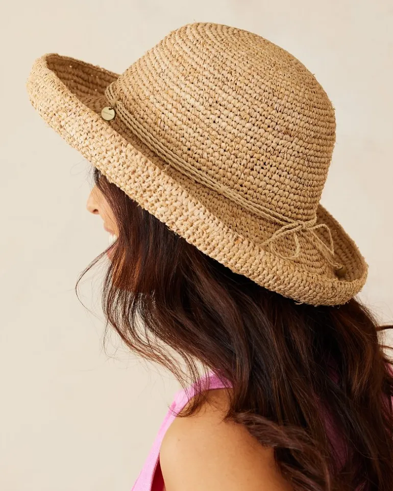 Maria Packable Raffia Upturn Hat