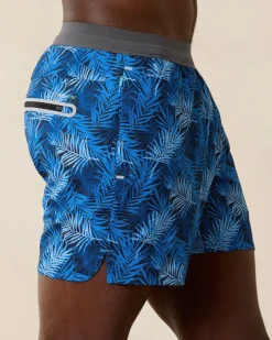 Maui Breaker Palm Route 5-Inch Hybrid Shorts