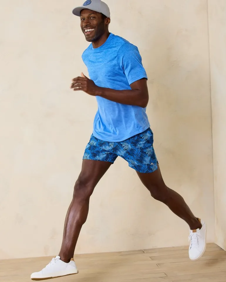 Maui Breaker Palm Route 5-Inch Hybrid Shorts