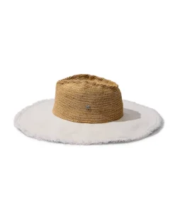 Melissa Lux Fringe Raffia Hat