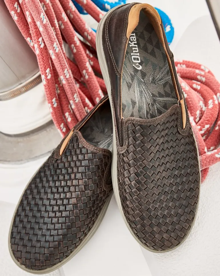 Men's OluKai® Lae'ahi Lauhala Slip-On Sneakers