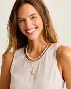 Moments in Paradise Star Layered Pearl Necklace