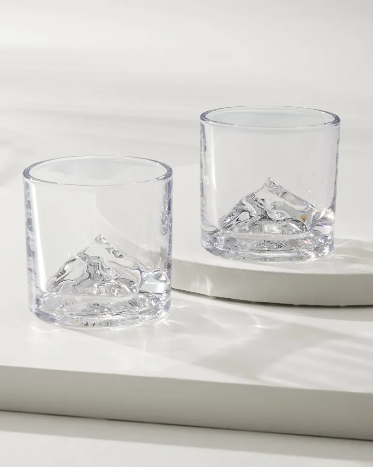 Mt. Everest Whiskey Glasses—Set of 2