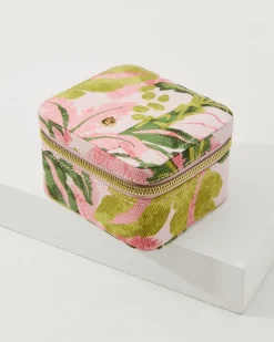 Palm Paradise Stow & Go Jewelry Travel Case