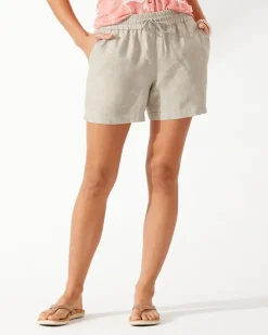 Palmbray High-Rise Linen Easy Shorts
