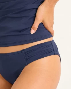 Pearl Shirred Hipster Bikini Bottoms