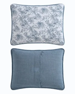 Pen and Ink Palm Reversible 2-Piece Twin Quilt Set