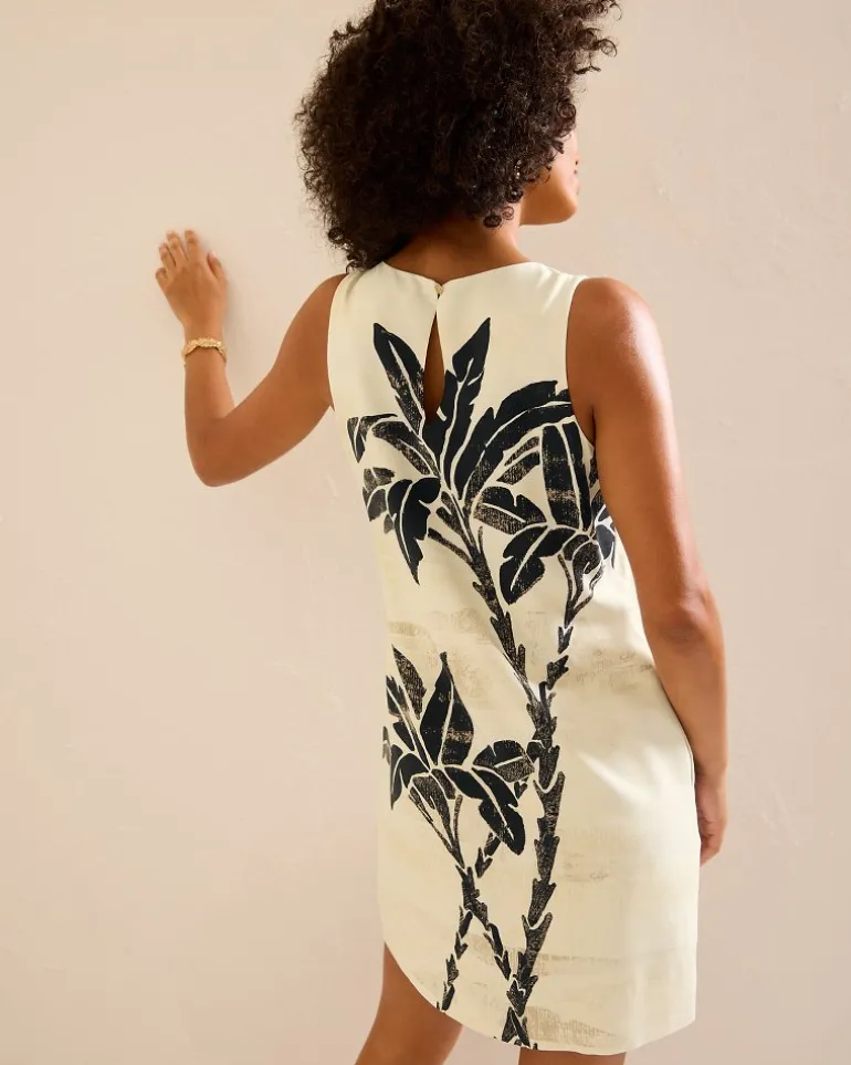 Peninsula Palms Silk Shift Dress