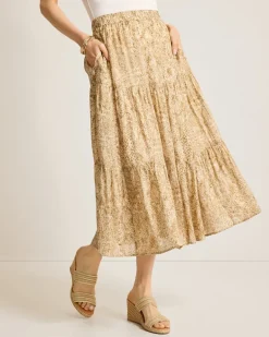 Playa Python Shimmer Midi Skirt
