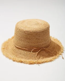 Raffia Packable Bucket Hat