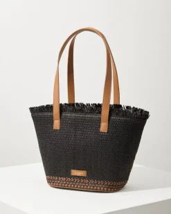 Raffia Palms Small Tote