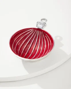 Red Ornament Candy Dish