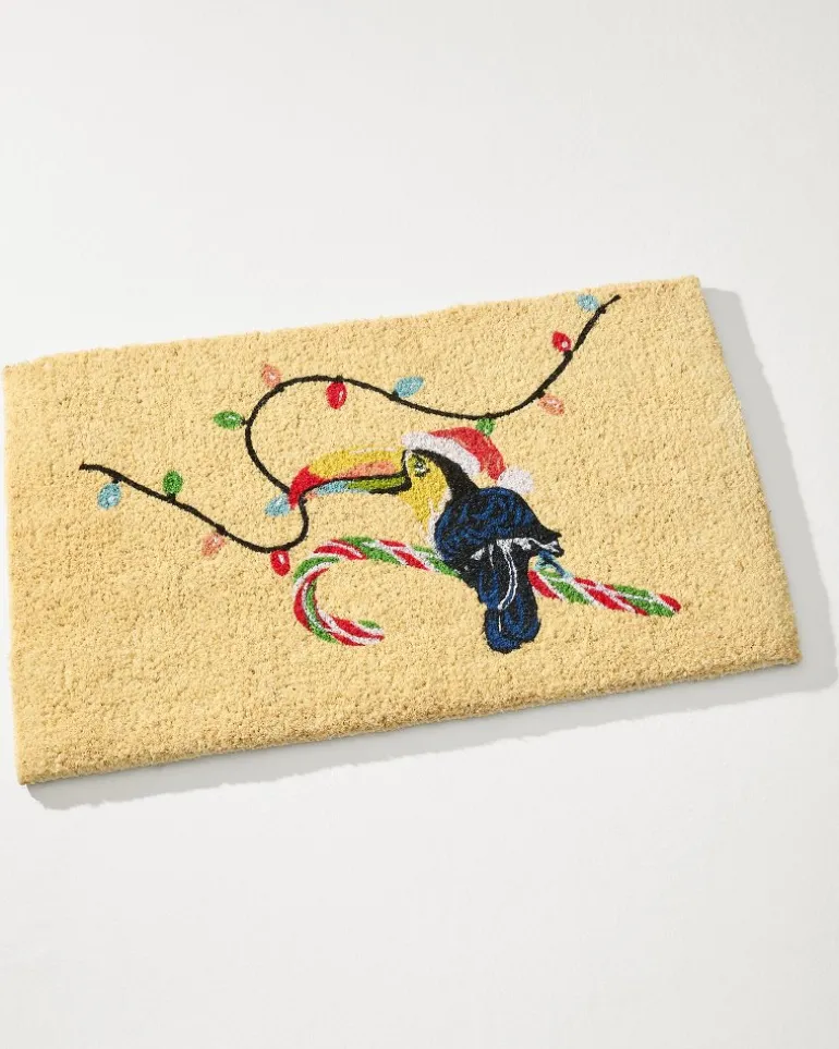 Santa's Toucan Coir Door Mat