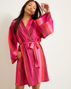 Short Satin Robe