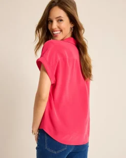 Silk Dolman Camp Shirt