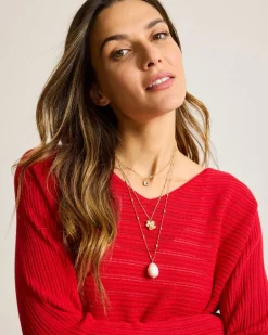 Tidal Treasure Floral Charm Layered Necklace