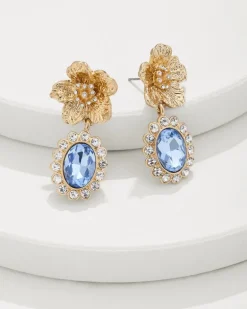 Tidal Treasure Floral Statement Drop Earrings