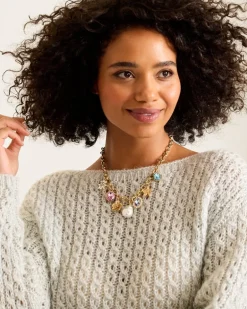 Tidal Treasure Multi-Charm Statement Necklace