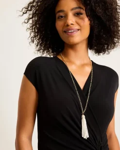 Tidal Treasure Pearl Tassel Necklace