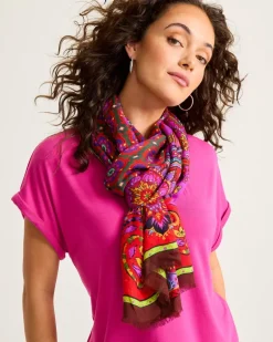 Tile Patch Wrap Scarf