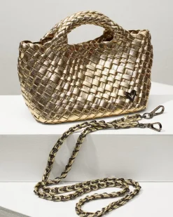 Tiny Mini Woven Crossbody Tote
