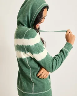 Tobago Bay Tie-Dye Stripe Hoodie