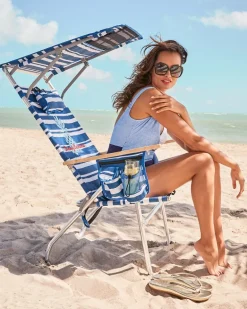 Tommy Bahama Pineapple Stripe Highboy Chair with Shade