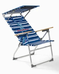 Tommy Bahama Pineapple Stripe Highboy Chair with Shade