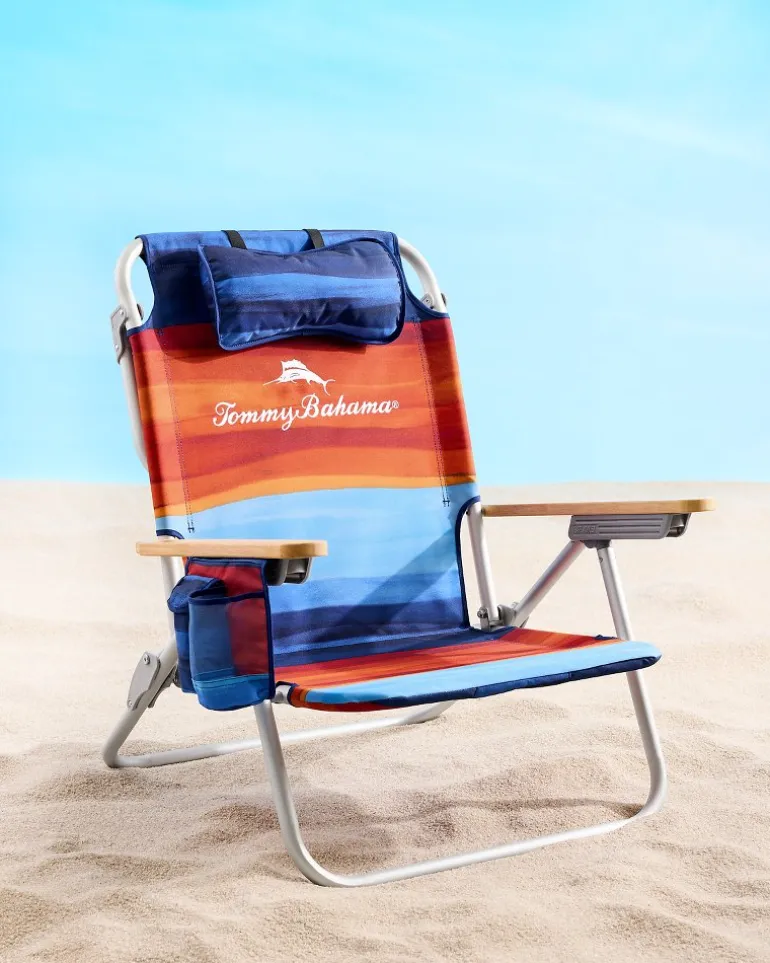 Tommy Bahama Sunset Stripe Deluxe Backpack Beach Chair