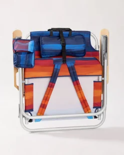 Tommy Bahama Sunset Stripe Deluxe Backpack Beach Chair