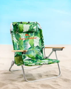 Tommy Bahama Tropical Fronds Deluxe Backpack Beach Chair