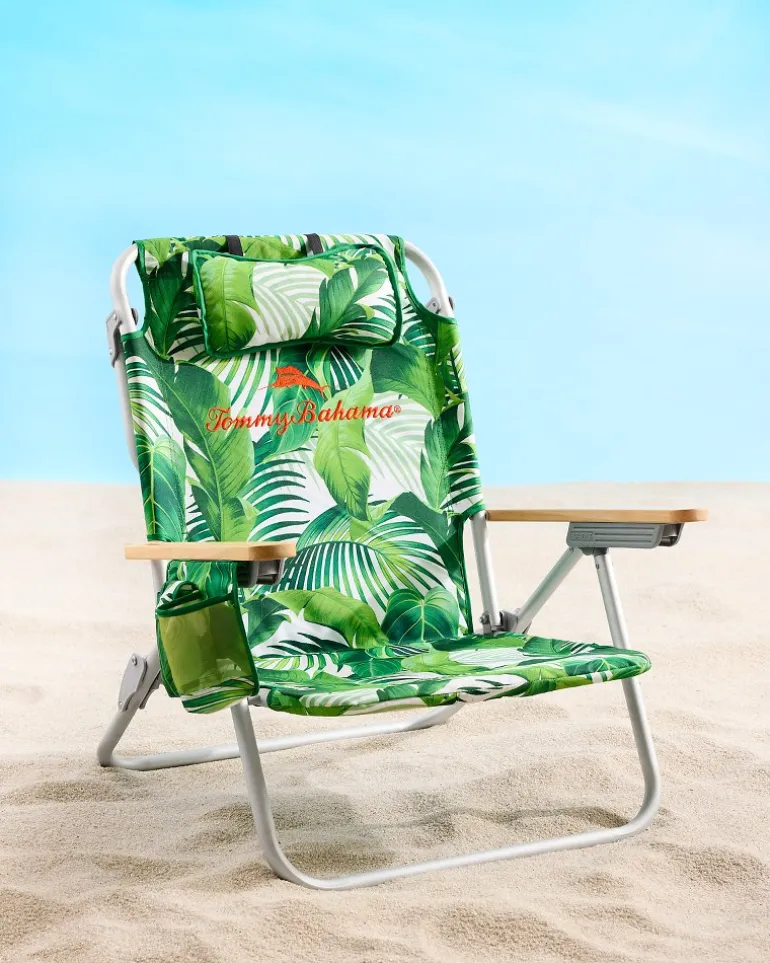 Tommy Bahama Tropical Fronds Deluxe Backpack Beach Chair