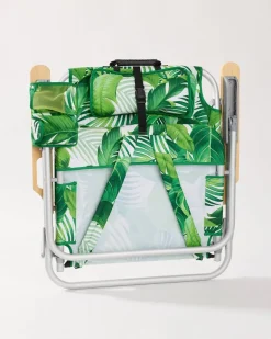 Tommy Bahama Tropical Fronds Deluxe Backpack Beach Chair