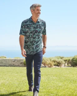 Tortola Verde Fronds Short-Sleeve Shirt